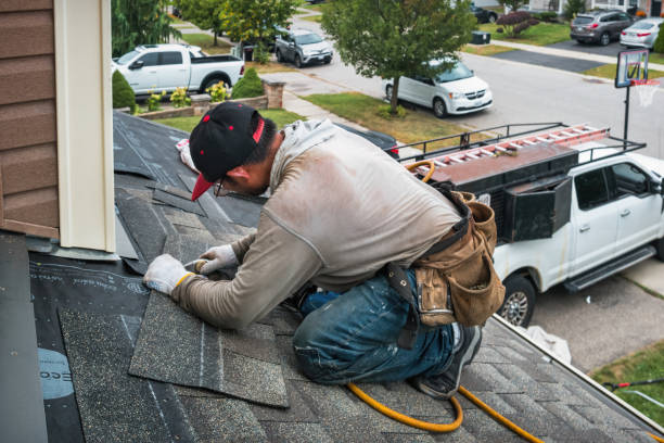 Professional Flat Roof Repair technician working in Cheshire, OH